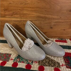 Elegant Silver Women's Heels